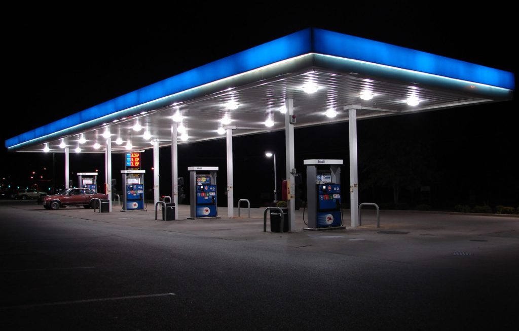 petrol station